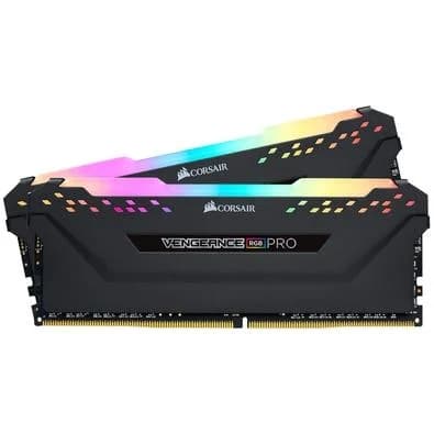 Memória RAM Corsair Vengeance Pro, RGB, 32GB (2x16GB), 2666MHz, DDR4, CL16, Preto - CMW32GX4M2A2666C16