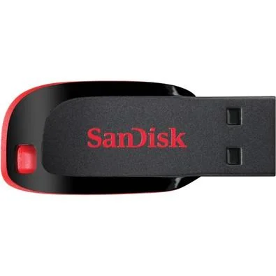 Pen Drive 32GB SanDisk Cruzer Blade, USB 2.0, Preto - SDCZ50-032G-B35