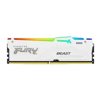 Memória RAM Kingston Fury Beast para Intel XMP, RGB, 16GB, 5600MHz, DDR5, CL40, Branco - KF556C40BWA-16