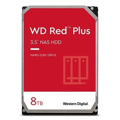 HD WD Red Plus, 8TB, 3.5", SATA - WD80EFPX