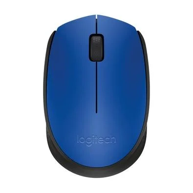 Mouse sem fio Logitech M170 com Design Ambidestro Compacto, Conexão USB e Pilha Inclusa, Azul - 910-004800