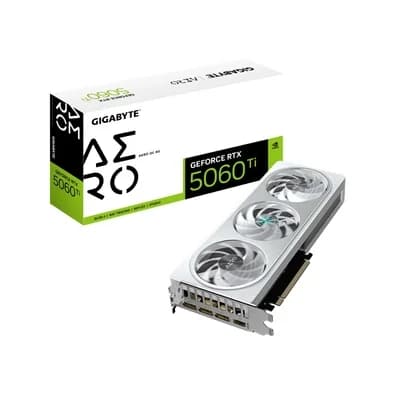 Placa de Vídeo RTX 5060 Ti AERO OC 8G Gigabyte NVIDIA GeForce, 8GB GDDR7, 128bits, DLSS, Ray Tracing - GV-N506TAERO OC-8GD