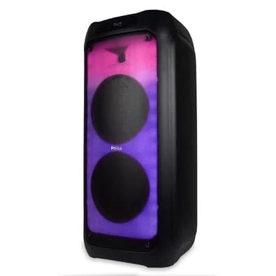 Caixa de Som Acústica Philco PCX7200, Bluetooth, Potente para Festas, Luzes Flash, Preto - 56603799