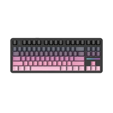 Teclado Sem Fio Mecânico Gamer Attack Shark X87, RGB, Tri-Mode Wireless Bluetooth USB-C, Blackberry - X87