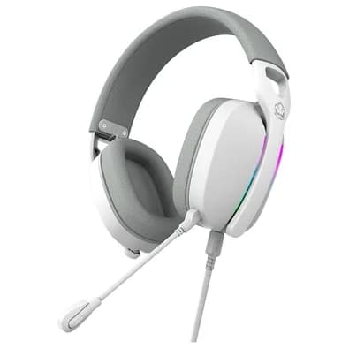 Headset Gamer Pcyes Nowy White Ghost, RGB, USB Surround, Driver 40Mm, Microfone Destacável, Branco - Hgnw40Wg