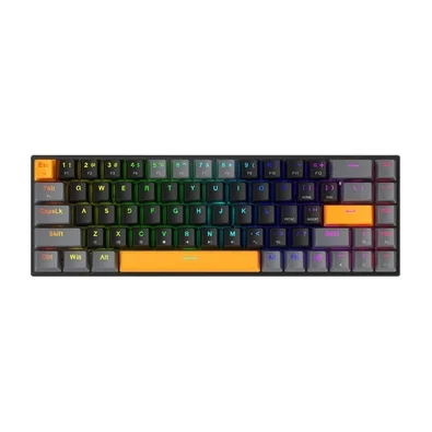Teclado Gamer Mecânico Machenike K500-B68, RGB, Hot-Swap, Switch Red, ABNT2, Preto - JJ02GB00K
