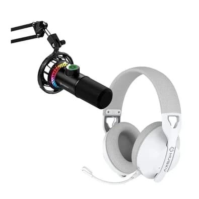 Kit Streamer Microfone Gamer Cardióide KBM! GAMING + Headset Gamer Husky Matilha, P3 3.5mm, Driver 40mm