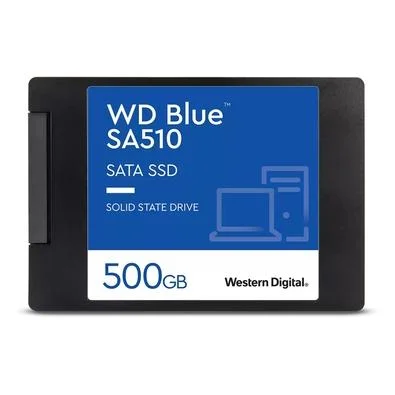 SSD SanDisk WD Blue, 500GB, SATA III, 2.5", Leitura: 560MB/s, Gravação: 510MB/s, Preto - WDS500G3B0A