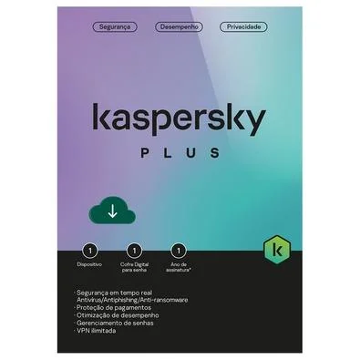 Kaspersky Antivírus Plus 1 Dispositivo 1 Ano, Digital para Download - KL1042KDAFS