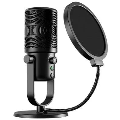 Microfone Condensador OneOdio FM1-T, Cardioide, Preto - FM1-T