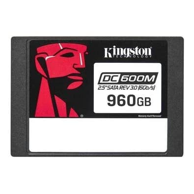 SSD Kingston DC600M Mixed-Use, 960 GB, SATA III, 2.5", Leitura: 560 MB/s, Gravação: 530 MB/s, para Servidor, Preto - SEDC600M/960G