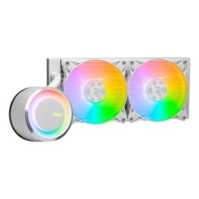 Water Cooler MSI Mag Coreliquid E240, ARGB, 240mm, AMD/Intel, Branco - MAG CORELIQUID E240 WHITE
