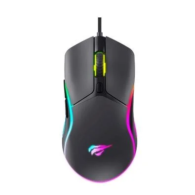 Mouse Gamer Professional Havit MS1029, RGB, 7200 DPI, 6 Botões, Preto
