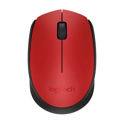 Mouse sem fio Logitech M170 com Design Ambidestro Compacto, Conexão USB e Pilha Inclusa, Vermelho - 910-004941