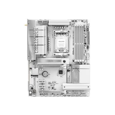 Placa-Mãe ASRock B850 Challenger WiFi White, AMD AM5, ATX, DDR5 - 90-MXBTF0-A0UAYZ
