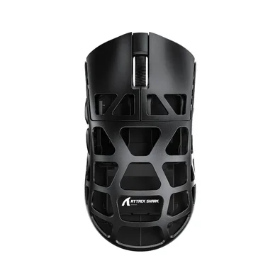 Mouse Gamer Sem Fio Attack Shark R3 Magnesium, 26000 DPI, Liga de Magnésio, Switch Kailh Black Mamba, Tri-Mode Wireless Bluetooth USB-C, Preto - R3
