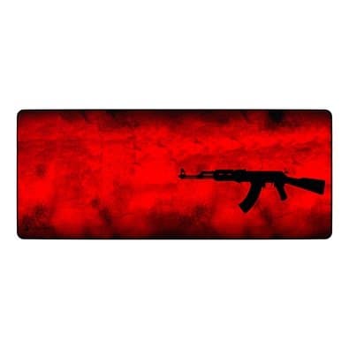 Mousepad Gamer Rise Mode Speed, AK47 PRO, Estendido 900x400mm, Vermelho - RG-MPP-06-AKR