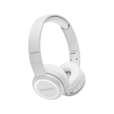 Headphone Bluetooth AIWA AWS-HP-03-W, Design Dobrável, Confortável com Microfone, Branco - AWS-HP-03-W