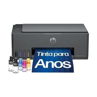 Impressora Multifuncional Tanque de Tinta HP Smart Tank 581 Colorida Wi-Fi (4A8D5A#AK4)