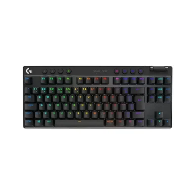 Teclado Gamer Sem Fio Logitech G Pro X com design TKL, Layout US, RGB LIGHTSYNC e Switch Exclusivo GX Brown Tactile, Preto- 920-012127
