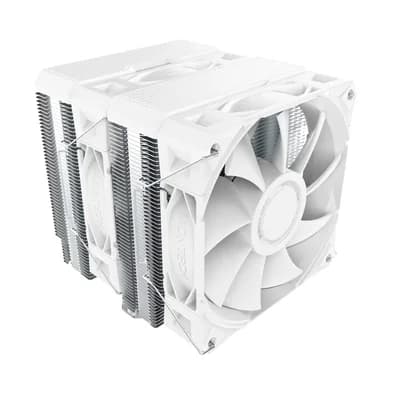 Air Cooler Montech NX600, Dual Tower, 120mm, Intel e AMD, Branco - NX600W