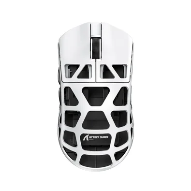 Mouse Gamer Sem Fio Attack Shark R3 Magnesium, 26000 DPI, Liga de Magnésio, Switch Kailh Black Mamba, Tri-Mode Wireless Bluetooth USB-C, Branco - R3