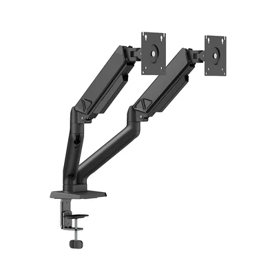 Suporte de Mesa Articulado para 2 Monitores de 17" a 32" Elements Audaz Duo, com Pistão a Gás, Preto - 72141