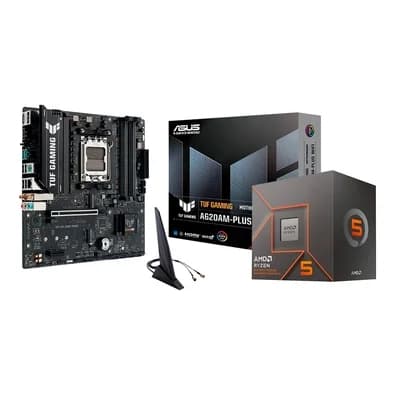 Processador AMD Ryzen 5 8500G + Placa Mãe ASUS TUF GAMING A620AM-PLUS WIFI