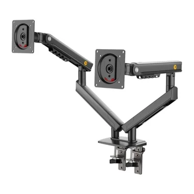 Suporte de Mesa Articulado para 2 Monitores de 17" a 32" North Bayou, com Pistão a Gás, VESA, Preto - A5C NB