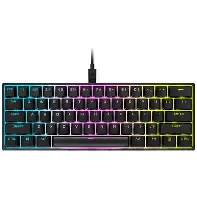 Teclado Mecânico Gamer Corsair K65 Mini, RGB, USB, Switch Cherry MX Speed, Compacto, US, Preto - CH-9194014-NA