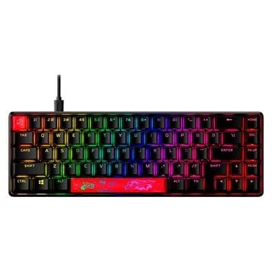 Teclado Mecânico Gamer HyperX Alloy Origins 65, Switch RED, Layout 65%, US, Preto - 4P5D6AA#ABA
