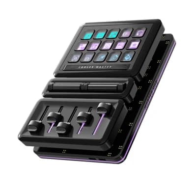 MasterHub Cooler Master Controladora Modular (Kit Inicial), RGB, Módulos de Áudio, Teclado e Navegação Inclusos - Preto - MHSK13AA00
