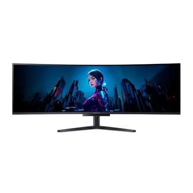Monitor Gamer Curvo Acer Predator X49 OLED 49", DQHD, 240Hz, 0.03ms, FreeSync Premium, HDR 400, USB-C, Altura Ajustável, Preto - UM.SXXAA.X02