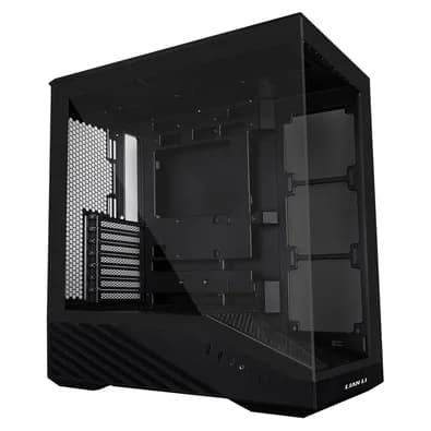 Gabinete Gamer Lian Li Vector V100, Mid-Tower, ATX, Vidro Temperado, ARGB, Sem FANs, Preto - V100X
