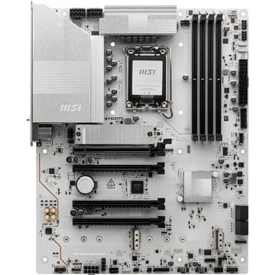 Placa-Mãe MSI PRO Z890-S WIFI, Intel, LGA 1851, ATX, DDR5, Wi-Fi, Branca - Z890SWHITEWIFI