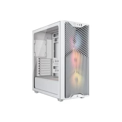Gabinete Gamer Corsair 3200D RS ARGB, Mid-Tower, Performance, Lateral em Vidro Temperado, Branco - CC-9011345-WW
