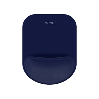 Mousepad Ergonômico Reliza Compact, Com Apoio de Pulso em Gel, Marinho - 010856