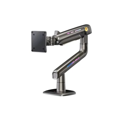 Suporte de Mesa Articulado Gamer para Monitor de 32" a 60" North Bayou, com Pistão a Gás, RGB, Preto - F5 NB