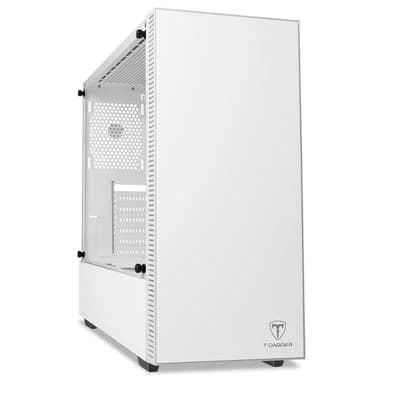 Gabinete Gamer T-Dagger Cube White, Mid Tower, Lateral em Vidro, Sem FANs, Branco - T-TGC305W