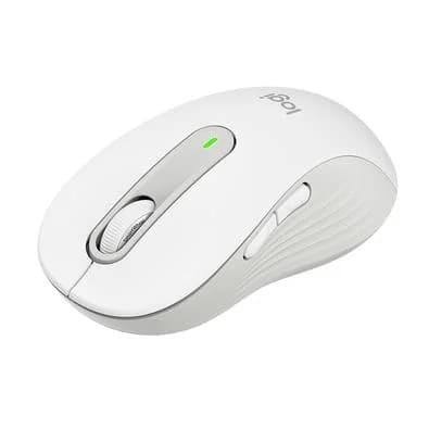 Mouse Sem Fio Logitech Signature M650 L 2000 DPI, Design Padrão, 5 Botões, Silencioso, Bluetooth, USB, Branco - 910-006233