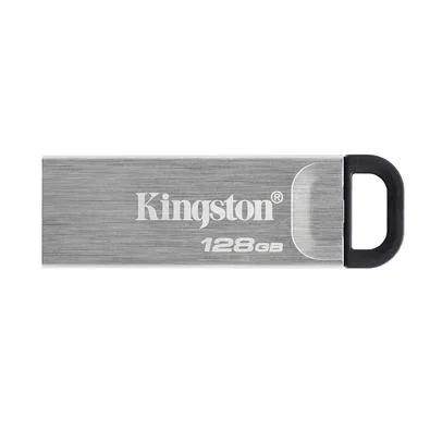 Pen Drive 128GB Kingston DataTraveler Kyson, USB 3.2 Gen 1, Leitura de 200MB/s, Metal - DTKN/128GB