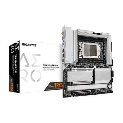 Placa-Mãe Gigabyte TRX50 AERO D, AMD, E-ATX, DDR5, Wi-Fi, Branco - TRX50 AERO D