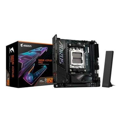 Placa Mãe Gigabyte B850I AORUS PRO, AMD AM5, Mini ITX, DDR5, RGB, Wi-Fi 7, Bluetooth, Preto - 9AB85IPRO-00