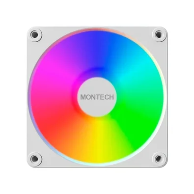 Ventoinha Montech GF120 V2, ARGB, 120mm, Branco - GF120V2ARGBW