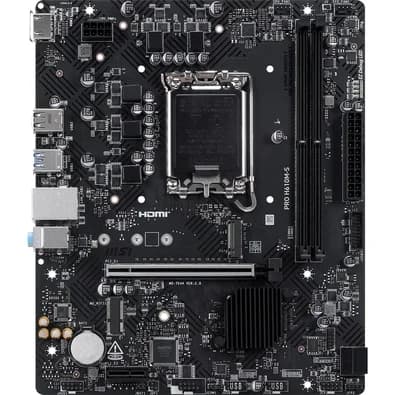 Placa-Mãe MSI PRO H610M-S, Intel LGA 1700, mATX, DDR5 - PROH610MS