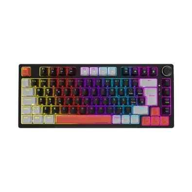 Teclado Mecânico Gamer PCYES Arkeum, 75%, RGB, Switch Blue, ABNT2, Black Vulcan - AKBV75BBR