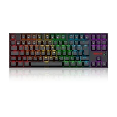 Teclado Mecânico Gamer Redragon Kumara Elite, Rainbow, Switch Brown, Tipo-C, ABNT2, Preto - K552-KRS (PT-BROWN)